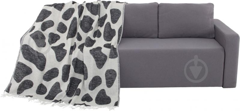 Плед Коровки 140x205 см серый Ярослав - фото 1