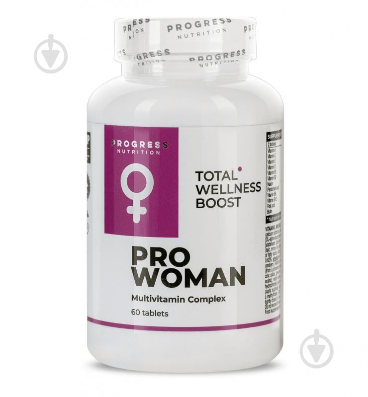 Комплекс мультивитаминный Progress Nutrition Pro Woman 60 шт./уп. 84 г - фото 2