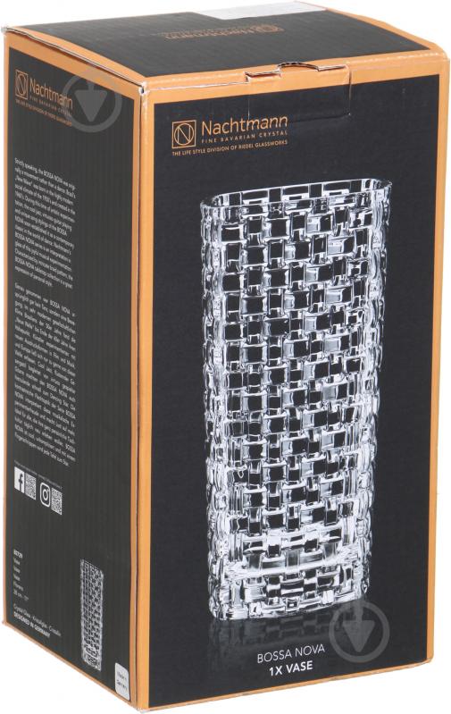 Ваза стеклянная IVV Bossa Nova 28 см прозрачная 21597 - фото 3