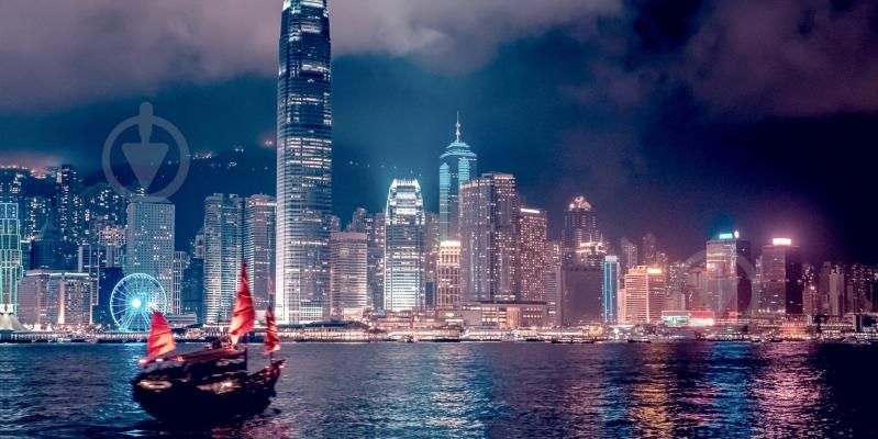 Репродукция Город Hong Kong 50x100 см RozenfeldArt RZF-189 - фото 1