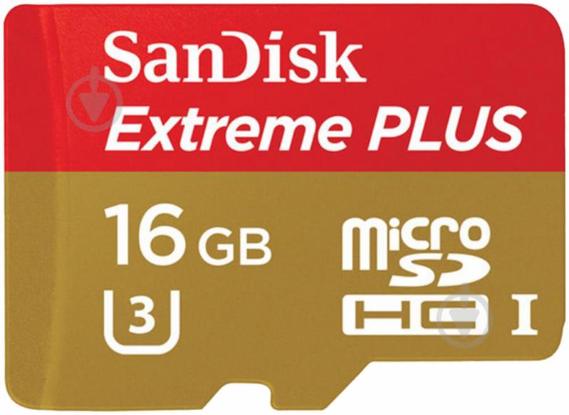 Карта памяти SanDisk ExtremePlus 16GB microSDHC Class 10 UHS-I 95MB/s (SDSQXSG-016G-GN6MA) - фото 2