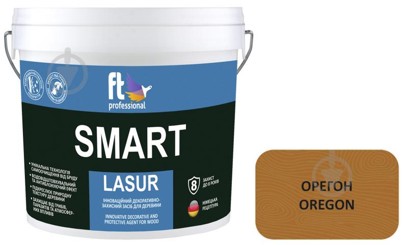 Захисний засіб FT Professional SMART LASUR орегон шовковистий мат 10 л - фото 1