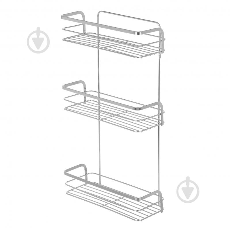 Полка для ванной VOLVER прямоугольная 3-ярусная НС 42723 - фото 1