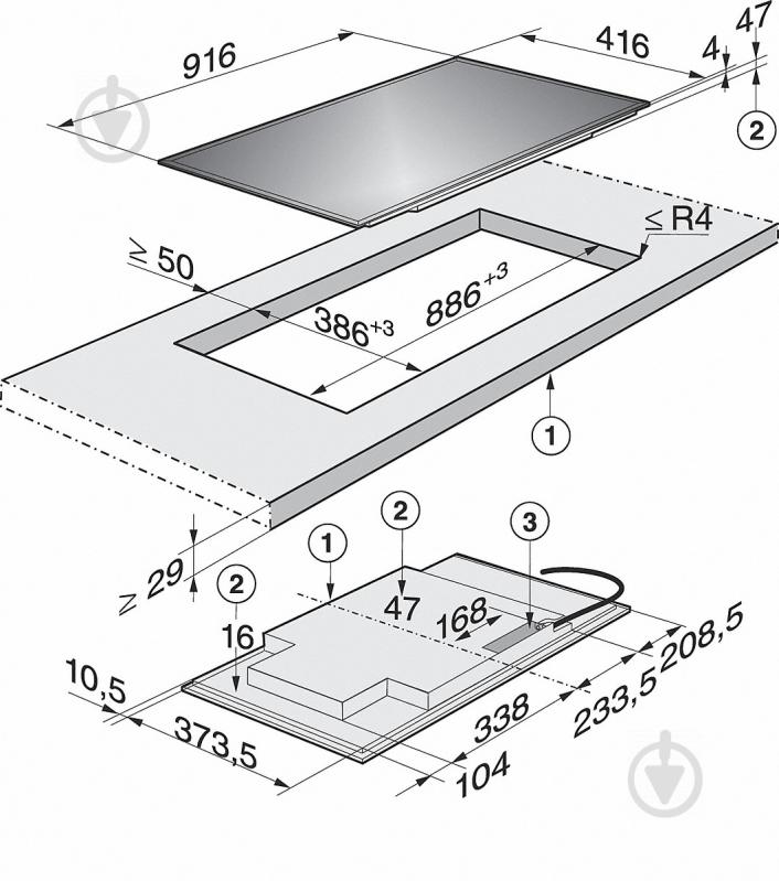 Варочная поверхность индукционная Miele KM 6699 26669970RU - фото 4