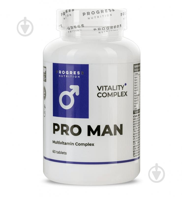 Вітамінно-мінеральний комплекс Progress Nutrition Pro Man 60 шт./уп. 84 г - фото 2