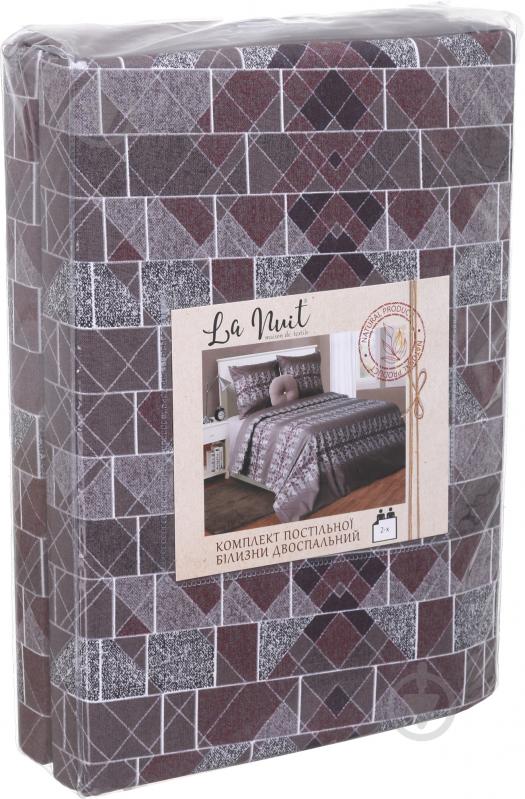 Комплект постельного белья Basic Диметри 2.0 фиолетовый La Nuit (без простыни) - фото 4 Комплект постельного белья Basic Диметри 2.0 фиолетовый La Nuit (без простыни) - фото 4