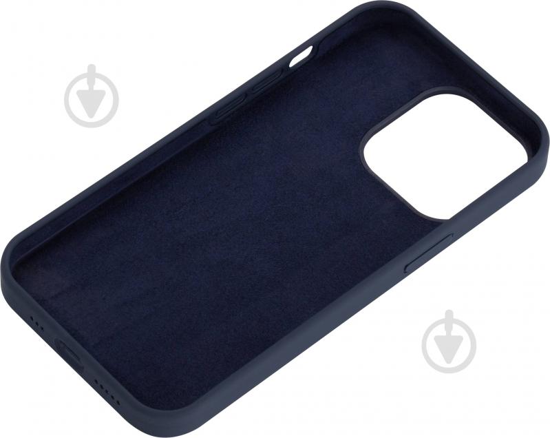 Чохол 2E Basic Liquid Silicone для Apple iPhone 14 Pro midnight blue (2E-IPH-14PR-OCLS-MB) - фото 2