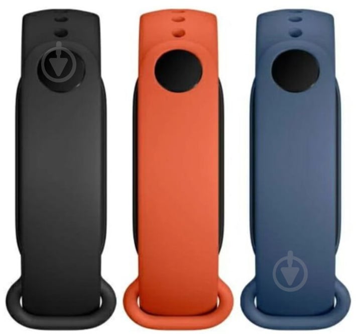 Набір ремінців Xiaomi для Mi Band 6 (Black Orange Blue) - фото 1