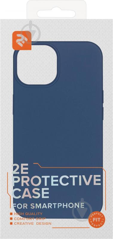 Чохол 2E Basic Liquid Silicone для Apple iPhone 14 cobalt blue (2E-IPH-14-OCLS-CB) - фото 3