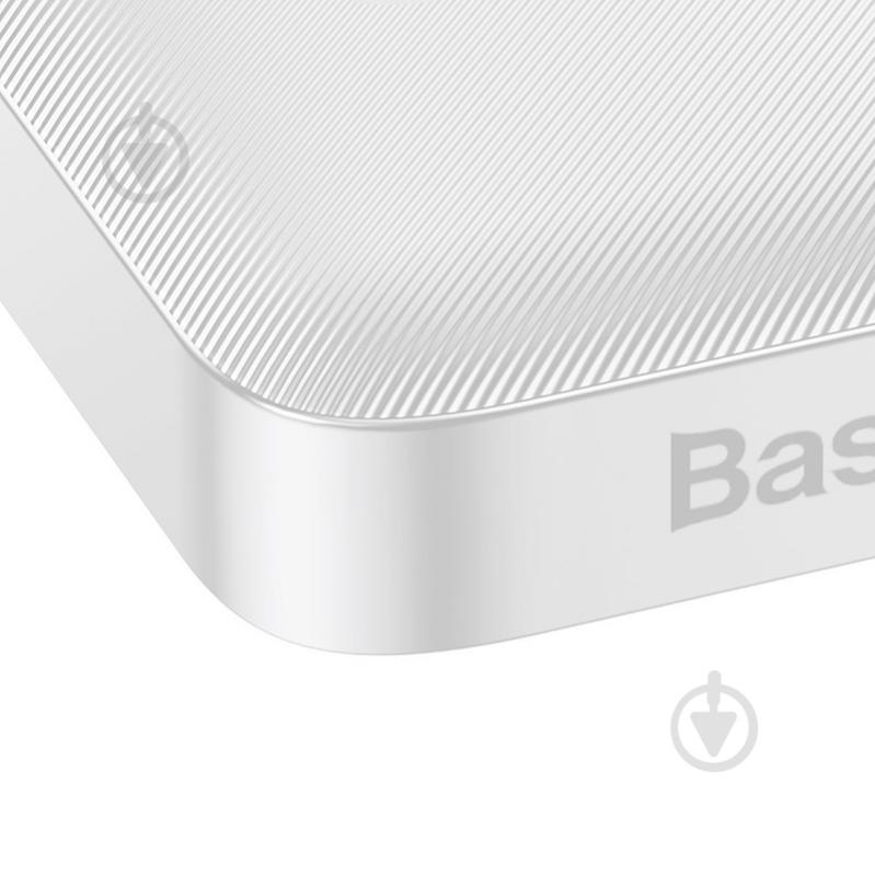 Повербанк BASEUS Bipow PD 20W USB-C 2xUSB QC 3.0 10000 mAh white (PPDML-L02) - фото 5