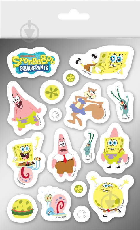 Стикерпак прозрачный SpongeBob SquarePants 125057 - фото 1