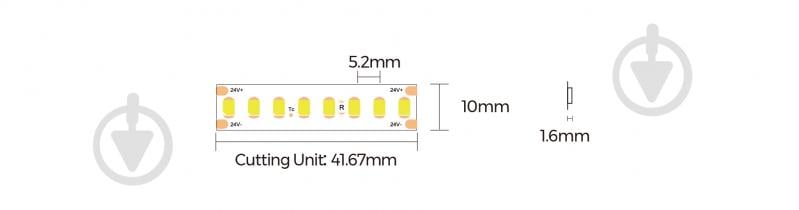 Стрічка світлодіодна Luminaria 17,6 Вт IP20 24 В денний LS-2835 192LEDs/m 17,6W 24V 50 - фото 5