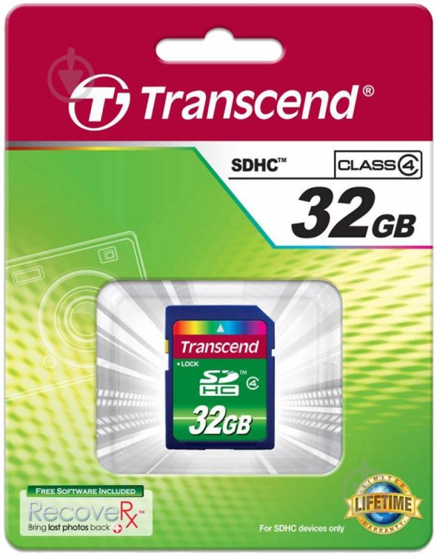 Карта памяти Transcend 32GB (TS32GSDHC4) - фото 2