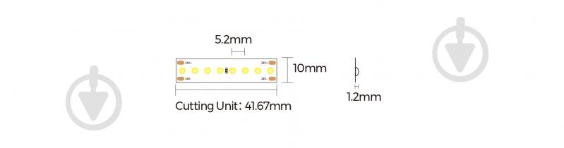 Стрічка світлодіодна Luminaria 14,4 Вт IP20 24 В білий LS-COF 192LEDs/m 14,4W 24V 400 - фото 6