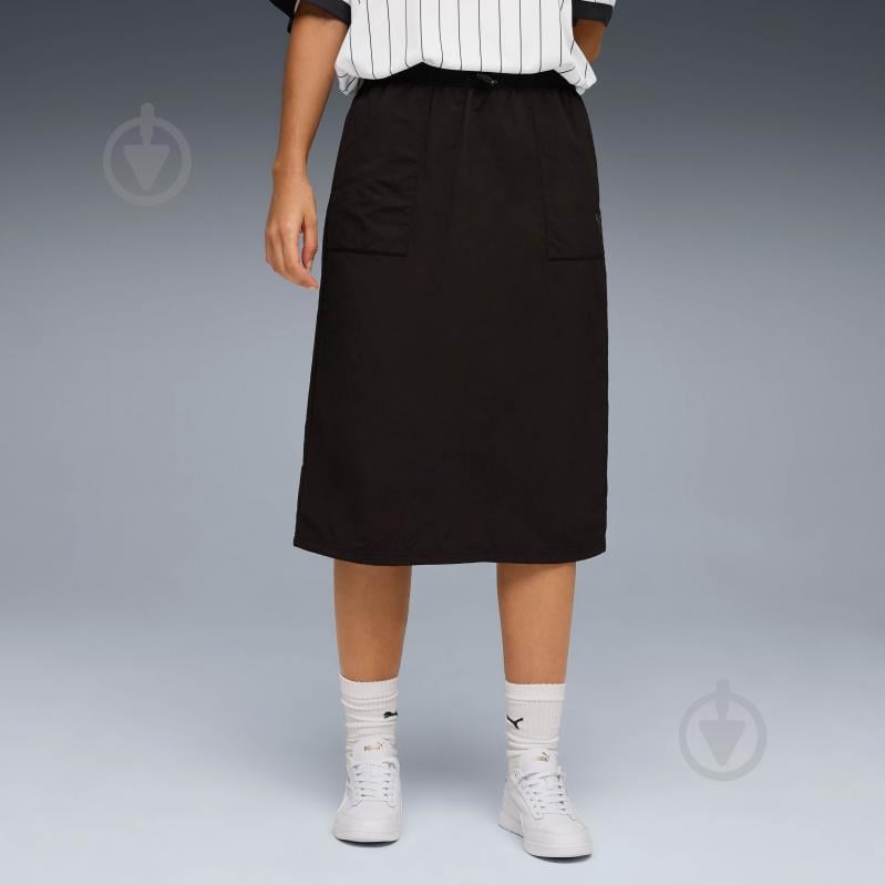Спідниця Puma HER Comfort Woven High-Waist Skirt 68815501 р.S чорний - фото 1 Спідниця Puma HER Comfort Woven High-Waist Skirt 68815501 р.S чорний - фото 1
