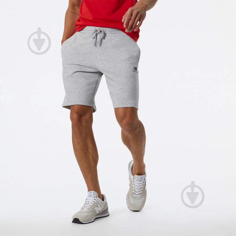 Шорты New Balance MS21503AG р. M серый - фото 1