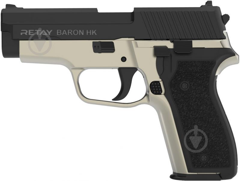 Пистолет стартовый Retay Baron HK 9 мм satin/black - фото 