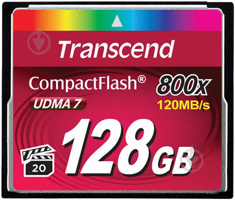 Карта памяти Transcend CF128GB (TS128GCF800) - фото 1