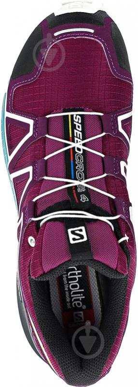 Кроссовки Salomon SPEEDCROSS 4 W Darkpu L40136100 р.UK 7 бордовый - фото 4