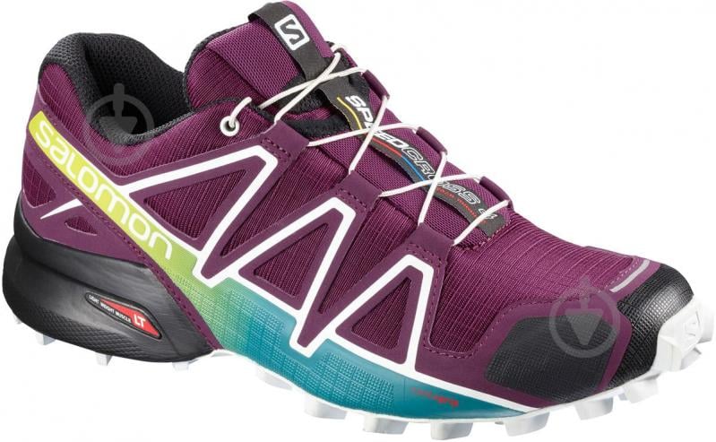 Кроссовки Salomon SPEEDCROSS 4 W Darkpu L40136100 р.UK 7 бордовый - фото 1