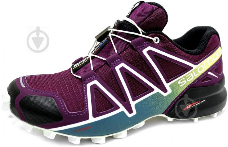 Кроссовки Salomon SPEEDCROSS 4 W Darkpu L40136100 р.UK 7 бордовый - фото 3