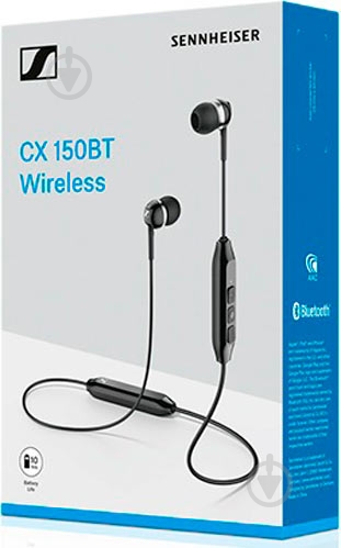 Наушники Sennheiser black CX 150 BT - фото 3