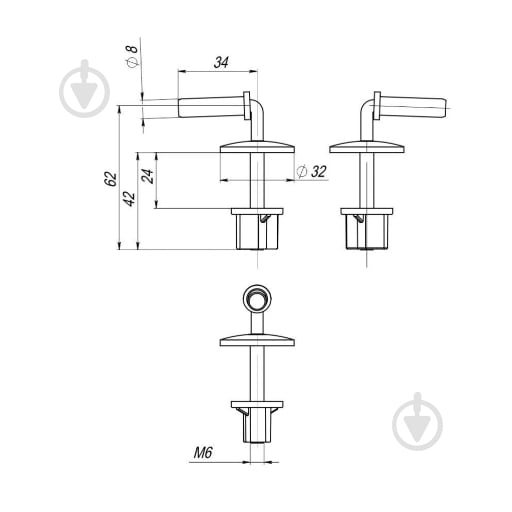 Крепление для крышки унитаза Украина универсальное - фото 2