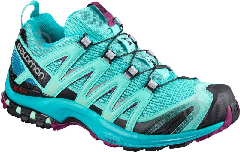 Кроссовки женские демисезонные Salomon XA PRO 3D L40089600 р.40 бирюзовые - фото 1