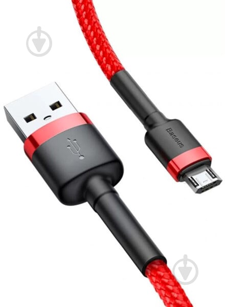 Кабель BASEUS USB to Micro 2.4A (CAMKLF-B09) 1 м червоний (964088) - фото 5