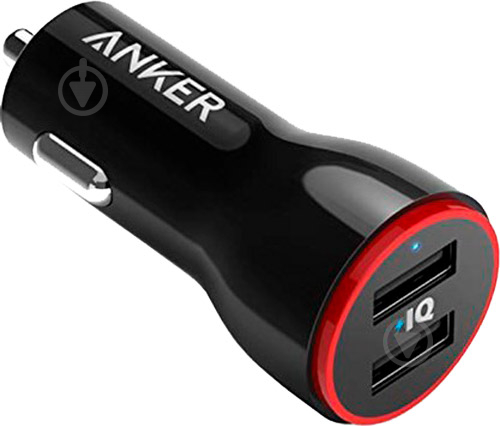 Автомобильное зарядное устройство Anker PowerDrive 2 V3 Black - фото 1