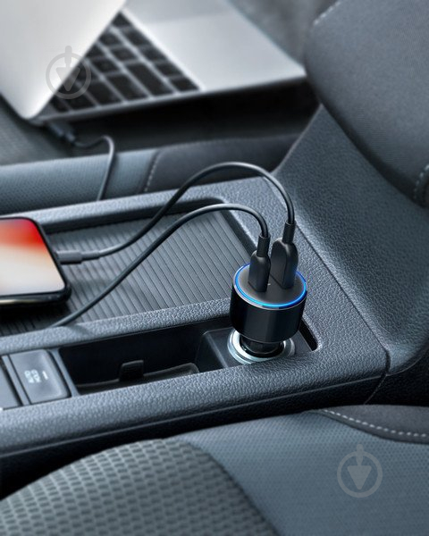 Автомобільний зарядний пристрій Anker PowerDrive 2 Black - фото 3