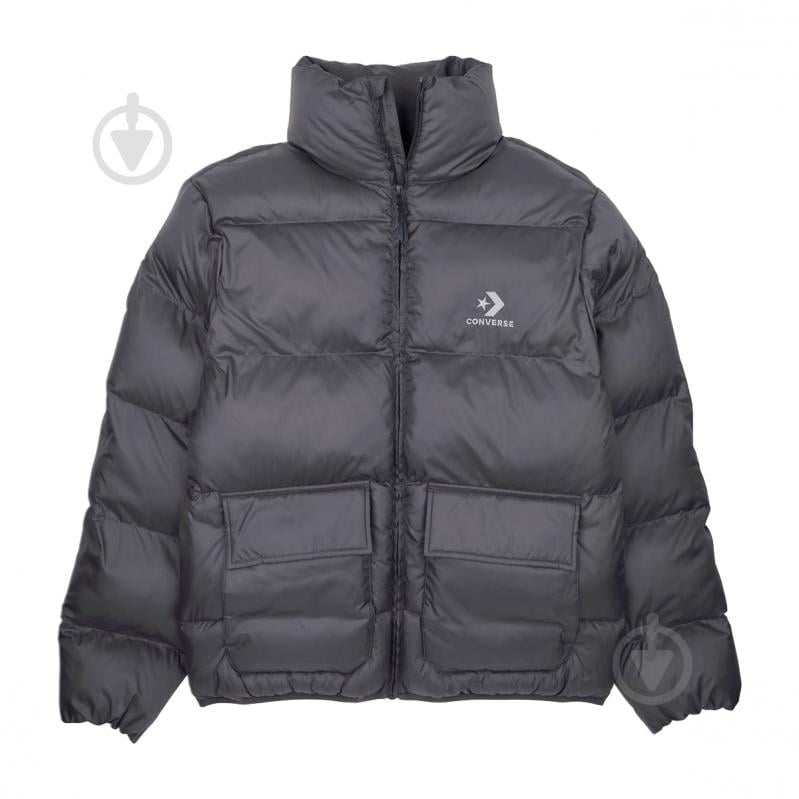 Пуховик чоловічий зимовий Converse CONVERSE PATCH POCKET CORE PUFFER 10027260-010 р.L сірий - фото 3