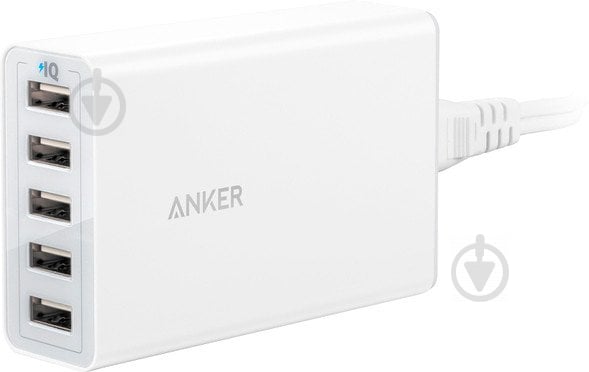 Мережевий зарядний пристрій Anker PowerPort 5 40W 5-port USB Power IQ V3 A2124L22 - фото 1