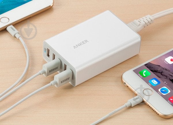 Сетевое зарядное устройство Anker PowerPort 5 40W 5-port USB Power IQ V3 A2124L22 - фото 6