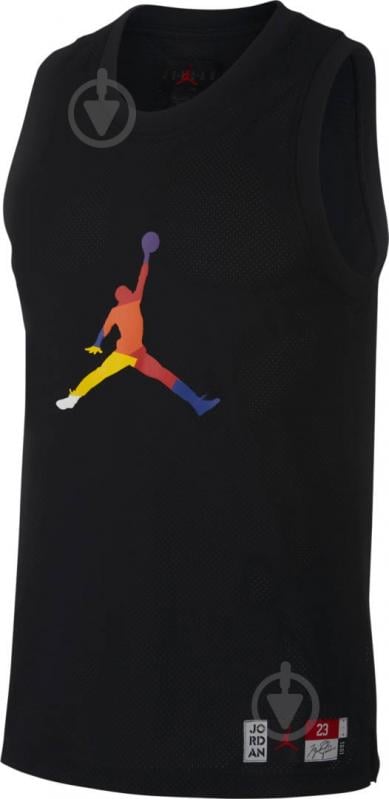 Майка Nike M J SPRT DNA HBR JERSEY AV0046-010 S черный - фото 1