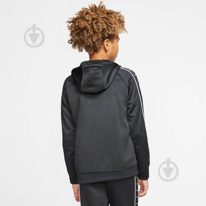 Джемпер Nike B NSW FZ HOODY PK SWOOSH TAPE CV1334-010 р. XS черный - фото 3