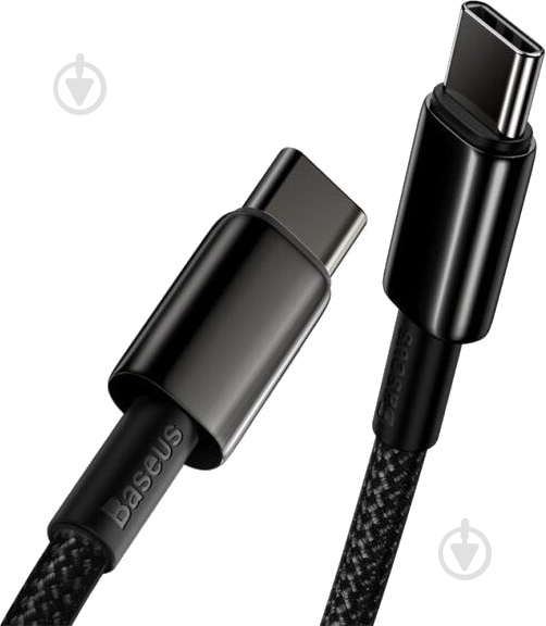 Кабель BASEUS 100W TypeC-TypeC (CATWJ-A01) 2 м черный (947514) - фото 3