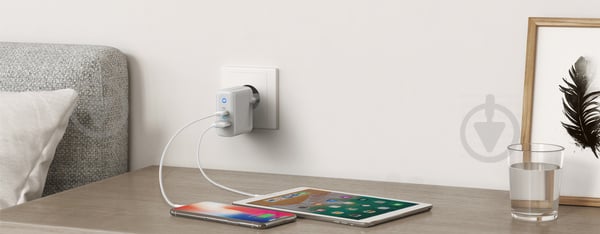 Зарядний пристрій Anker PowerPort PD+ 2 – 33W 1xPD & 1xPIQ 2.0 - фото 2