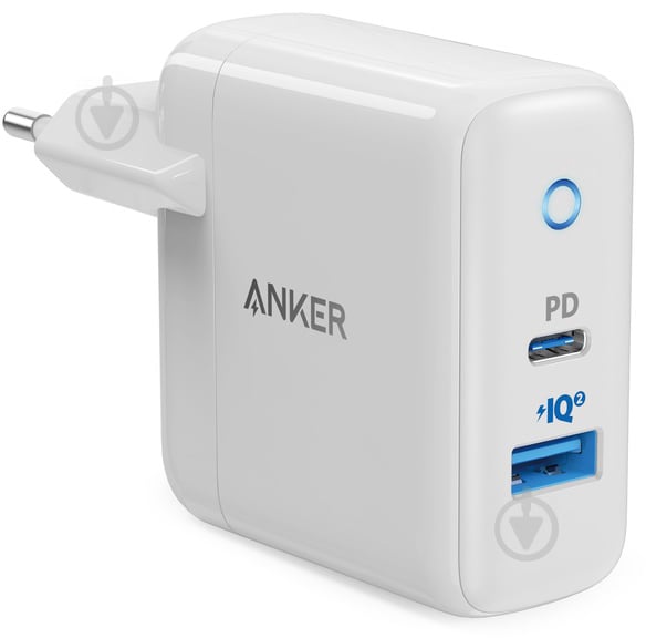 Зарядное устройство Anker PowerPort PD+ 2 – 33W 1xPD & 1xPIQ 2.0 - фото 1