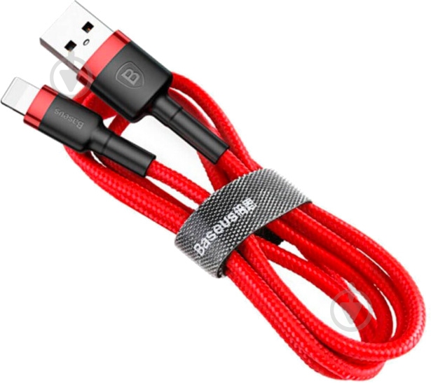 Кабель BASEUS USB to Lightning 2.4A (CALKLF-B09) 1 м червоний (948093) - фото 3