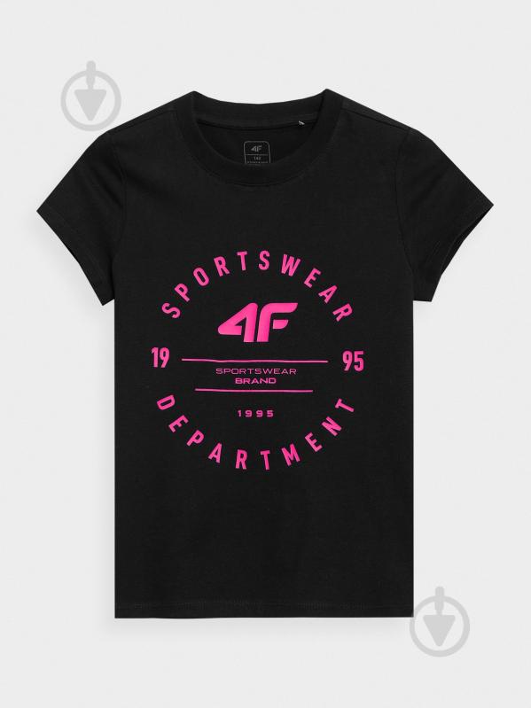 Футболка 4F 4FJSS23TTSHF280-20S р.152 чорний - фото 4 Футболка 4F 4FJSS23TTSHF280-20S р.152 чорний - фото 4