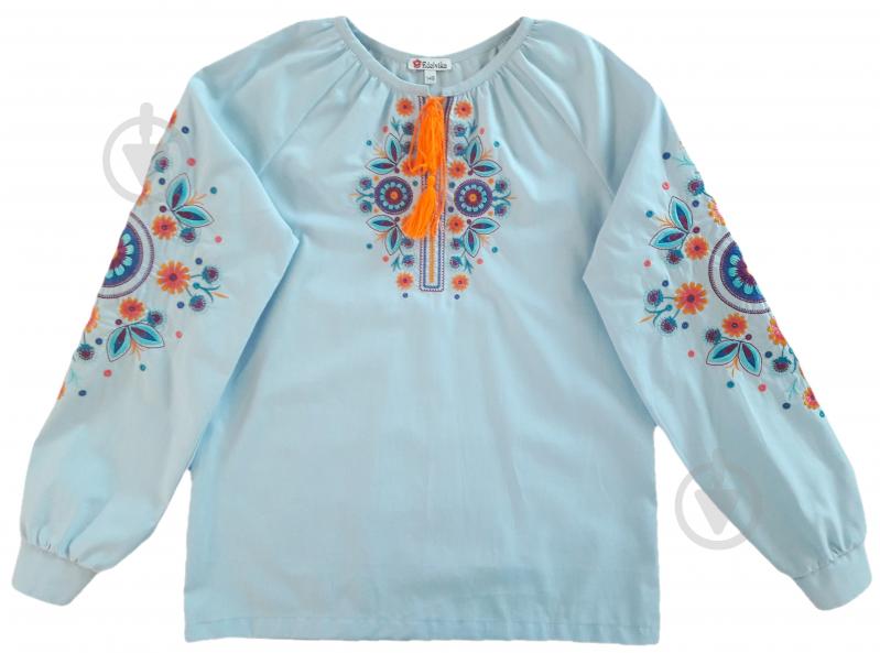 Вишиванка для дівчаток Едельвіка 236-20/00 р.146 Blue - фото 1