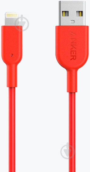 Кабель Anker USB – Apple Lightning 0,9 м Red (A8432H91) V3 PowerLine II - фото 4