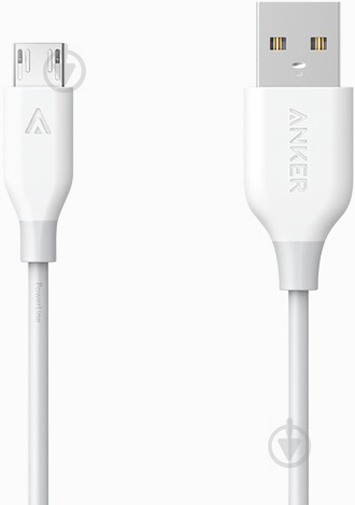 Кабель Anker microUSB 1,8 м white (A8133H21) POWERLINE V3 - фото 3