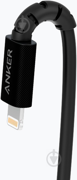 Кабель Anker Lightning – USB-C 0,9 м Black (A8612G11) PowerLine Select V3 - фото 2