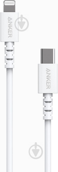 Кабель Anker Lightning – USB-C 0,9 м white (A8612G21) PowerLine Select V3 - фото 1