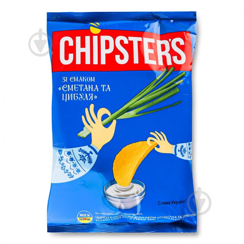 Чипсы CHIPSTER'S сметана и лук 70 г - фото 1