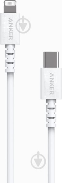 Кабель Anker Lightning – USB-C 1,8 м white (A8613H21) PowerLine Select V3 - фото 1