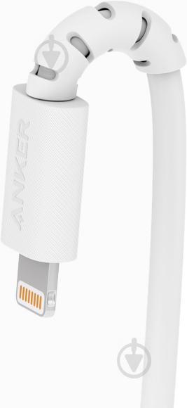 Кабель Anker Lightning – USB-C 1,8 м white (A8613H21) PowerLine Select V3 - фото 2