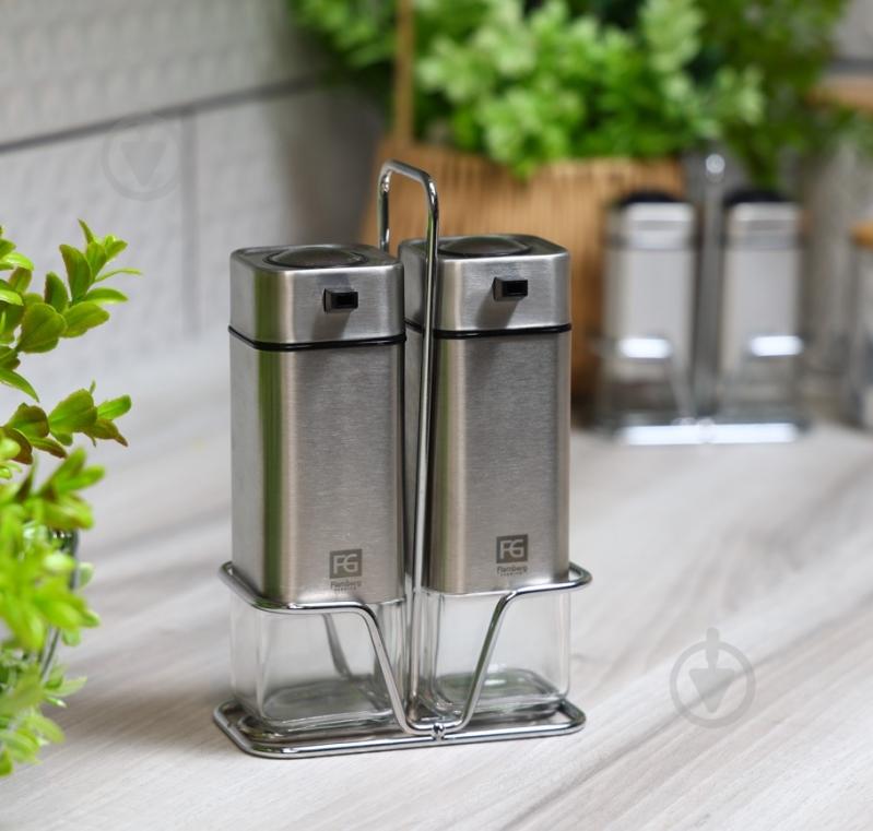 Набір для олії та оцту Flamberg Premium на підставці Sprinkle 220 мл - фото 8 Набір для олії та оцту Flamberg Premium на підставці Sprinkle 220 мл - фото 8